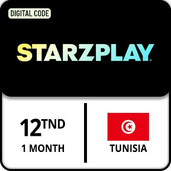 StarzPlay Gift Card Tunisia 1 Month 12 TND