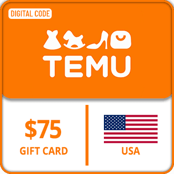 Temu Gift Card USA 75 USD