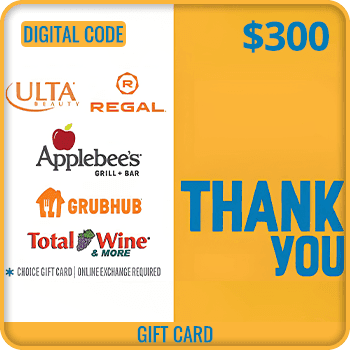 THANK YOU Swap Gift Card $300
