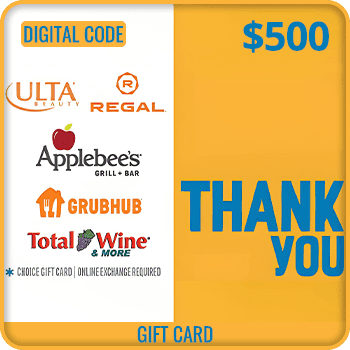 THANK YOU Swap Gift Card $500