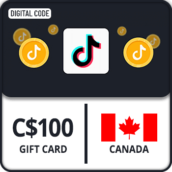 TikTok Coin Gift Card Canada C$100 by Rewarble