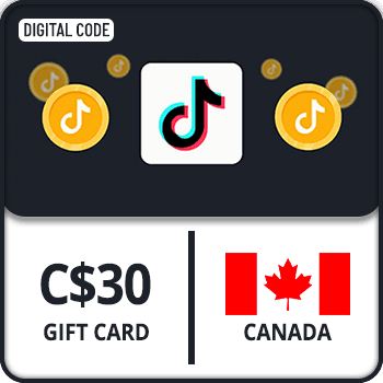 TikTok Coin Gift Card Canada C$30 by Rewarble