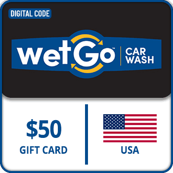 WetGo Car Wash locations Gift Card USA 50 USD