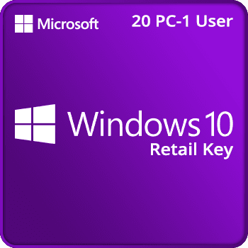 Windows 10 Retail Key 20PC 1User (Instant Delivery)