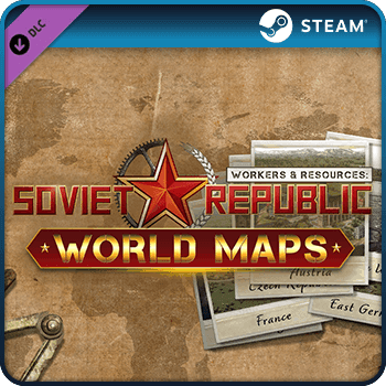 Workers & Resources Soviet Republic World Maps PC DLC Steam Game Key GLOBAL
