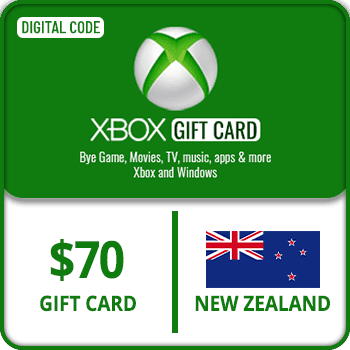 Xbox Gift Card New Zealand $70