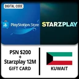 KWT PSN Wallet USD 200+Starzplay 12M Gift Card