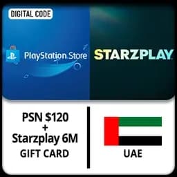 UAE PSN Wallet USD 120 + Starzplay 6M Gift Card