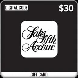 Saks Fifth Avenue Gift Card $30