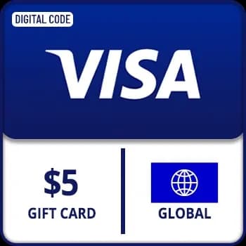 Prepaid Virtual visa gift card global $5