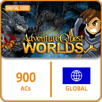 Adventure Quest Worlds Gift Card Global ACs 900