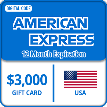 American Express Gift Card USA 12 Month 3000 USD