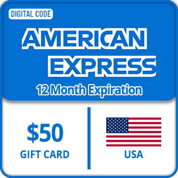American Express Gift Card USA 12 Month 50 USD