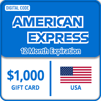 American Express Gift Card USA 12 Month 1000 USD