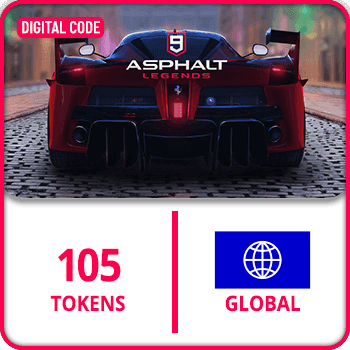 Asphalt 9 Gift Card GLOBAL Tokens 105