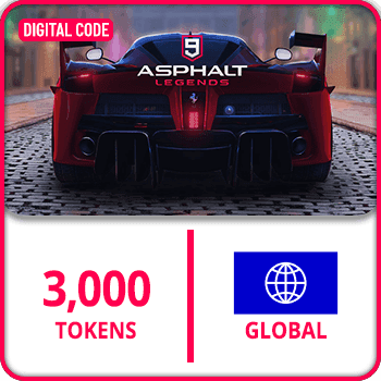 Asphalt 9 Gift Card GLOBAL Tokens 3000