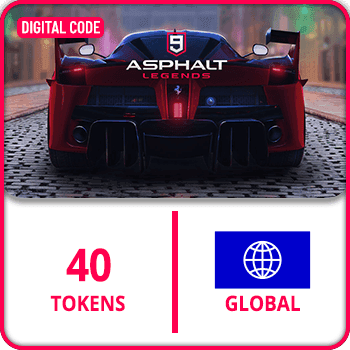 Asphalt 9 Gift Card GLOBAL Tokens 40