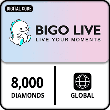 Bigo Live Gift Card 8000 Diamonds