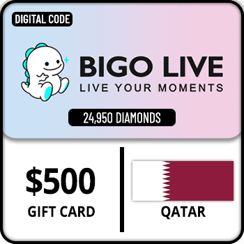 Bigo Live Gift Card 24950 Diamonds Qatar $500