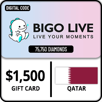 Bigo Live Gift Card 75750 Diamonds Qatar $1500