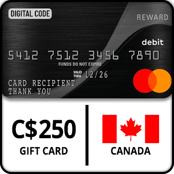 Rewarble Prepaid Virtual Mastercard Gift Card Canada C$250