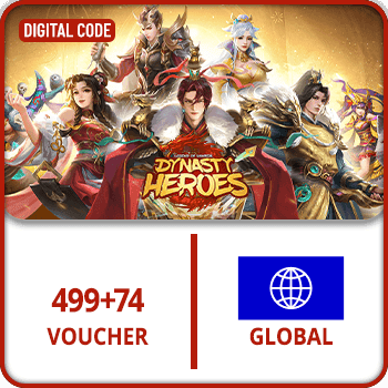 Dynasty Heroes Samkok Legend GLOBAL 499+74 Voucher