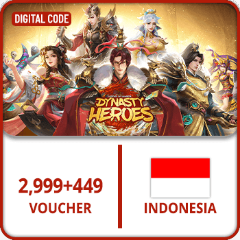 Dynasty Heroes Samkok Legend INDONESIA 2999+449 Voucher