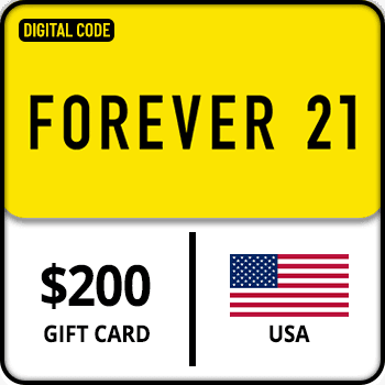 Forever 21 Gift Card USA 200 USD