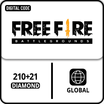 Free Fire Gift Card Global 210+21 Diamond