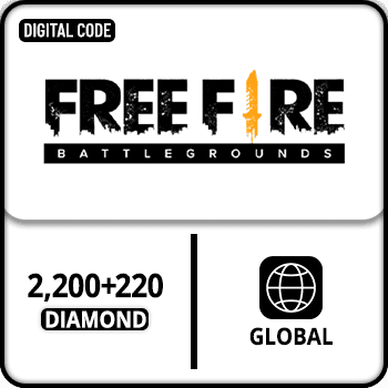Free Fire Gift Card Global 2200+220 Diamond