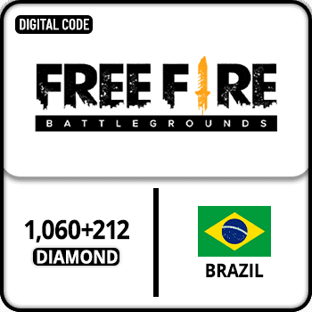 Free Fire Gift Card Brazil 1060+212 Diamond