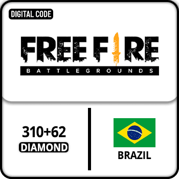 Free Fire Gift Card Brazil 310+62 Diamond