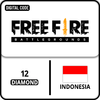 Free Fire Gift Card Indonesia 12 Diamond
