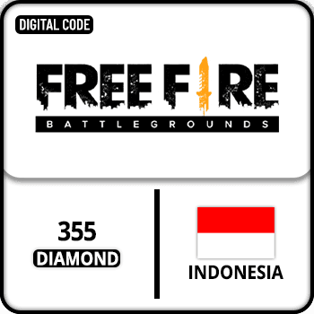 Free Fire Gift Card Indonesia 355 Diamond