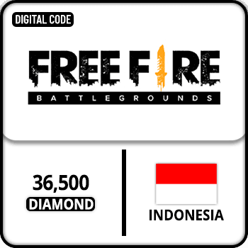 Free Fire Gift Card Indonesia 36500 Diamond