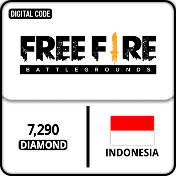 Free Fire Gift Card Indonesia 7290 Diamond