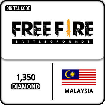 Free Fire Gift Card Malaysia 1350 Diamond
