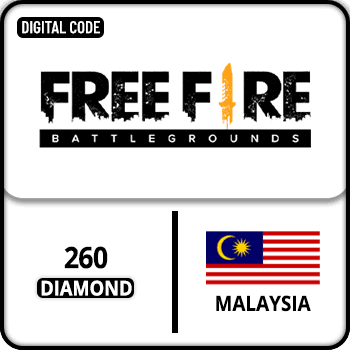 Free Fire Gift Card Malaysia 260 Diamond