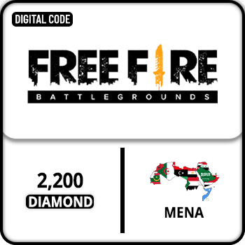 Free Fire Gift Card MENA 2200 Diamond