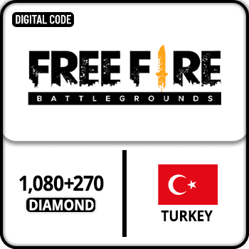 Free Fire Gift Card Turkey 1080+270 Diamond