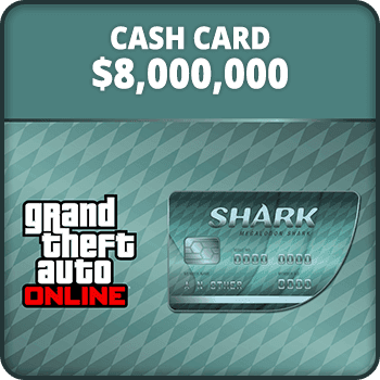 GTA Online MEGALODON Cash Card $8000000