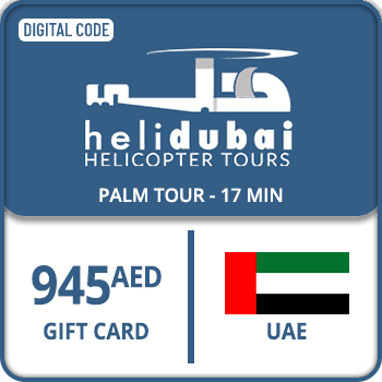 Heli Dubai Gift Card UAE PALM TOUR - 17 MIN 945 AED