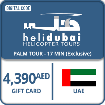 Heli Dubai Gift Card UAE PALM TOUR - 17 MIN (Exclusive) 4390 AED