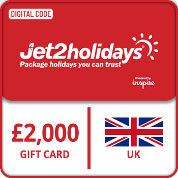 Jet 2 Holidays by Inspire Gift Card UK 2000 GBP
