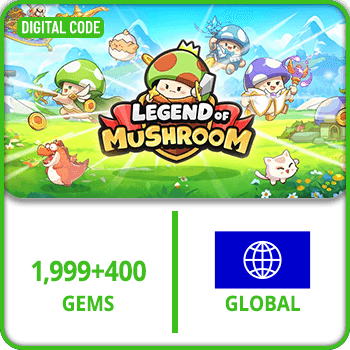 Legend of Mushroom Rush - SEA GLOBAL 1999+400 Gems