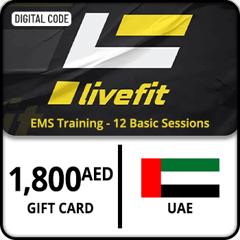 Live Fit UAE EMS Training Gift Card - 12 Basic Sessions 1800 AED