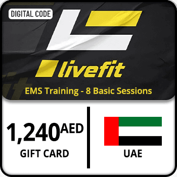 Live Fit UAE EMS Training Gift Card - 8 Basic Sessions 1240 AED