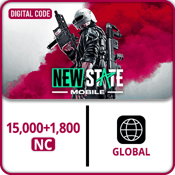 PUBG New State Mobile 15000 NC+1800 Bonus