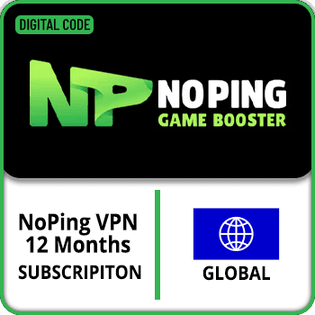 NoPing Game Booster Gift Card GLOBAL NoPing VPN - 12 Months