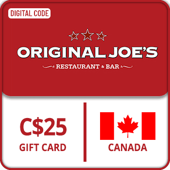 Original Joe_s Gift Card CANADA 25 CAD
